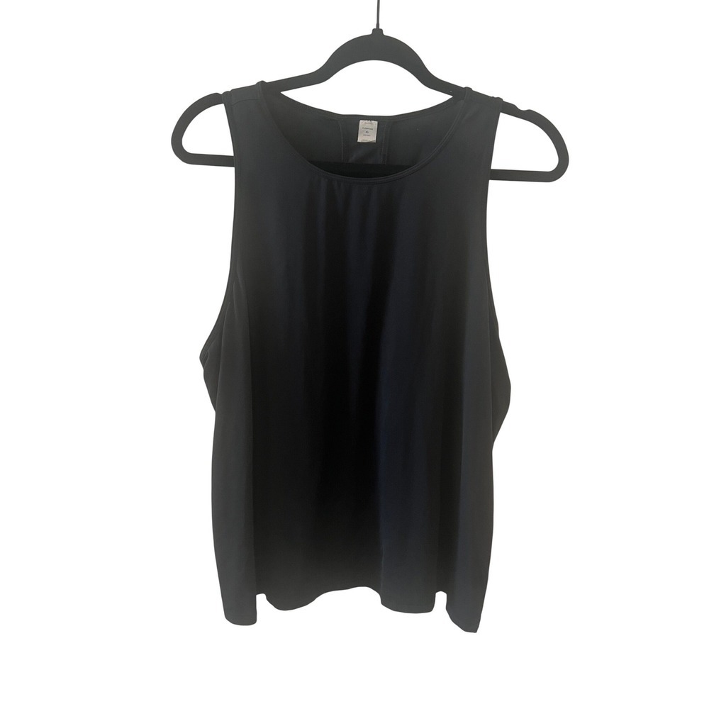 Old Navy Active FlowForm Go-Dry Tank Top Black XL Cutout Back (1107)